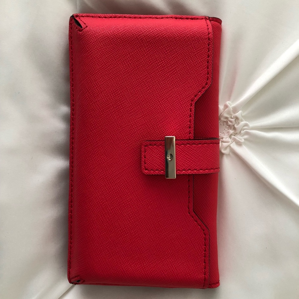Kate Spade leather wristlet and crossbody